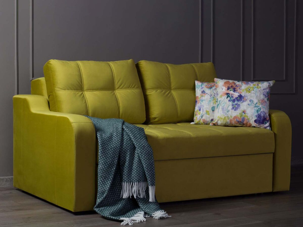 Диван на металокаркасе Сидни Lux (варианты ширины спального места: 1200/1400/1600 на 2000) — 16 фото с описанием - 2 (Под заказ)