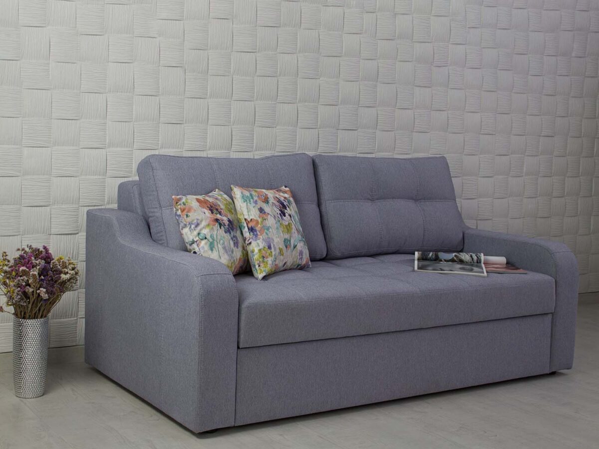 Диван на металокаркасе Сидни Lux (варианты ширины спального места: 1200/1400/1600 на 2000) — 16 фото с описанием