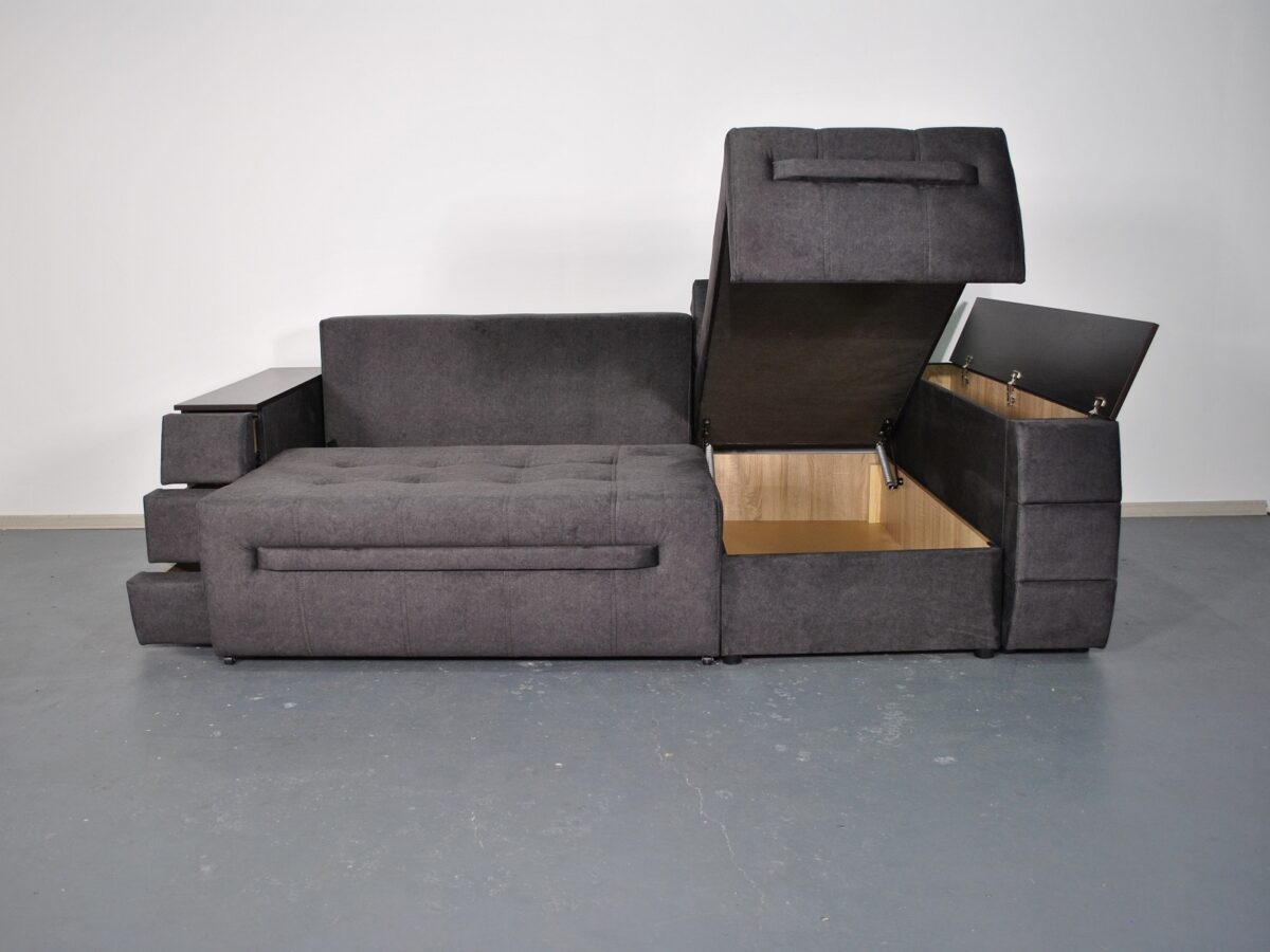 Угловой диван Сенатор (ниша + ящики в подлокотниках, износостойкая обивка) — 89 Part 2 фото с описанием - 17 (Есть в наличии)